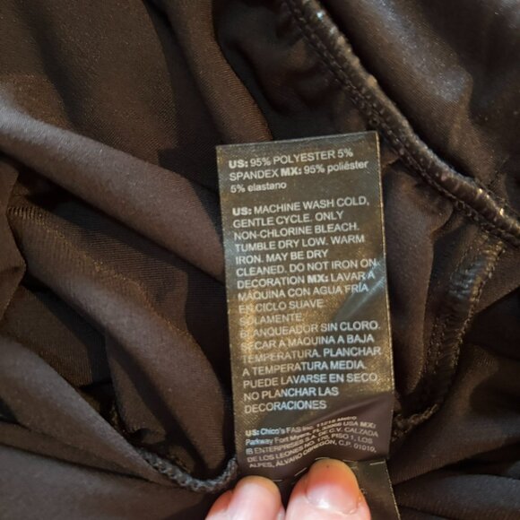 White House Black Market Matte Jersey Split Sleeve Top S Black 570349978 - Picture 8 of 8